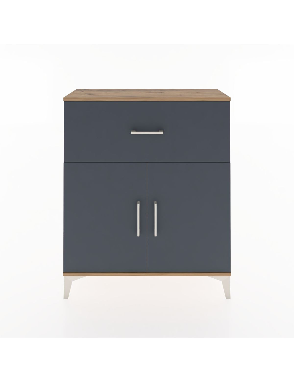 Arges Şifonyer Tek Raflı Tek Çekmeceli 2 Kapaklı 88x30x106 - S05M009V8A