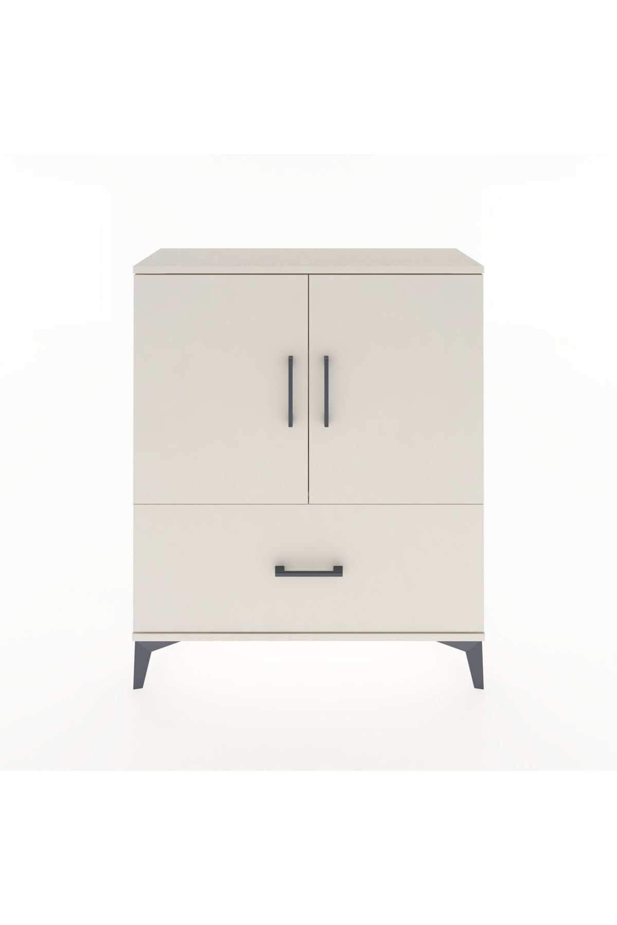 Arges Şifonyer 2 Raflı Tek Çekmeceli 2 Kapaklı 88x30x106 - S05M010V1A