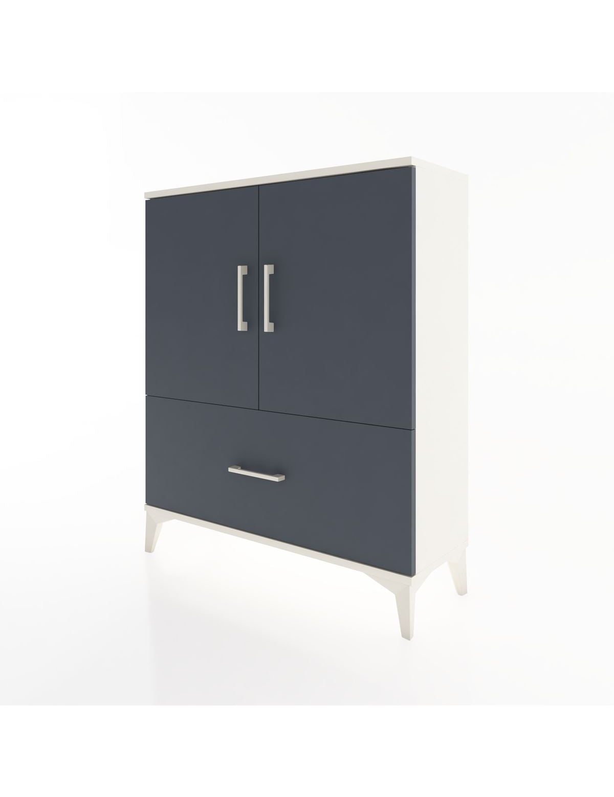 Arges Şifonyer 2 Raflı Tek Çekmeceli 2 Kapaklı 88x30x106 - S05M010V2A