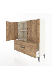Arges Şifonyer 2 Raflı Tek Çekmeceli 2 Kapaklı 88x30x106 - S05M010V3A