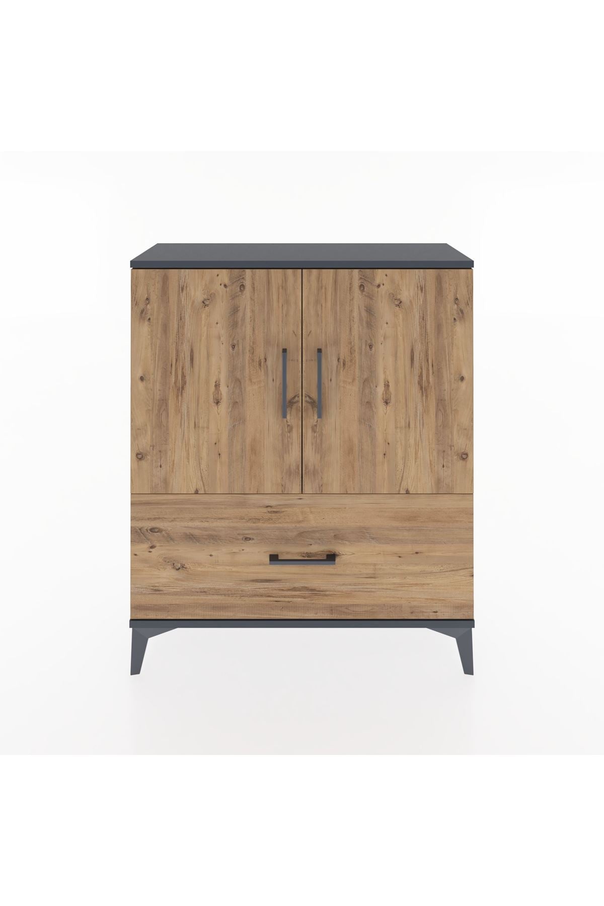 Arges Şifonyer 2 Raflı Tek Çekmeceli 2 Kapaklı 88x30x106 - S05M010V6A