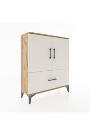 Arges Şifonyer 2 Raflı Tek Çekmeceli 2 Kapaklı 88x30x106 - S05M010V7A