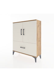 Arges Şifonyer 2 Raflı Tek Çekmeceli 2 Kapaklı 88x30x106 - S05M010V7A