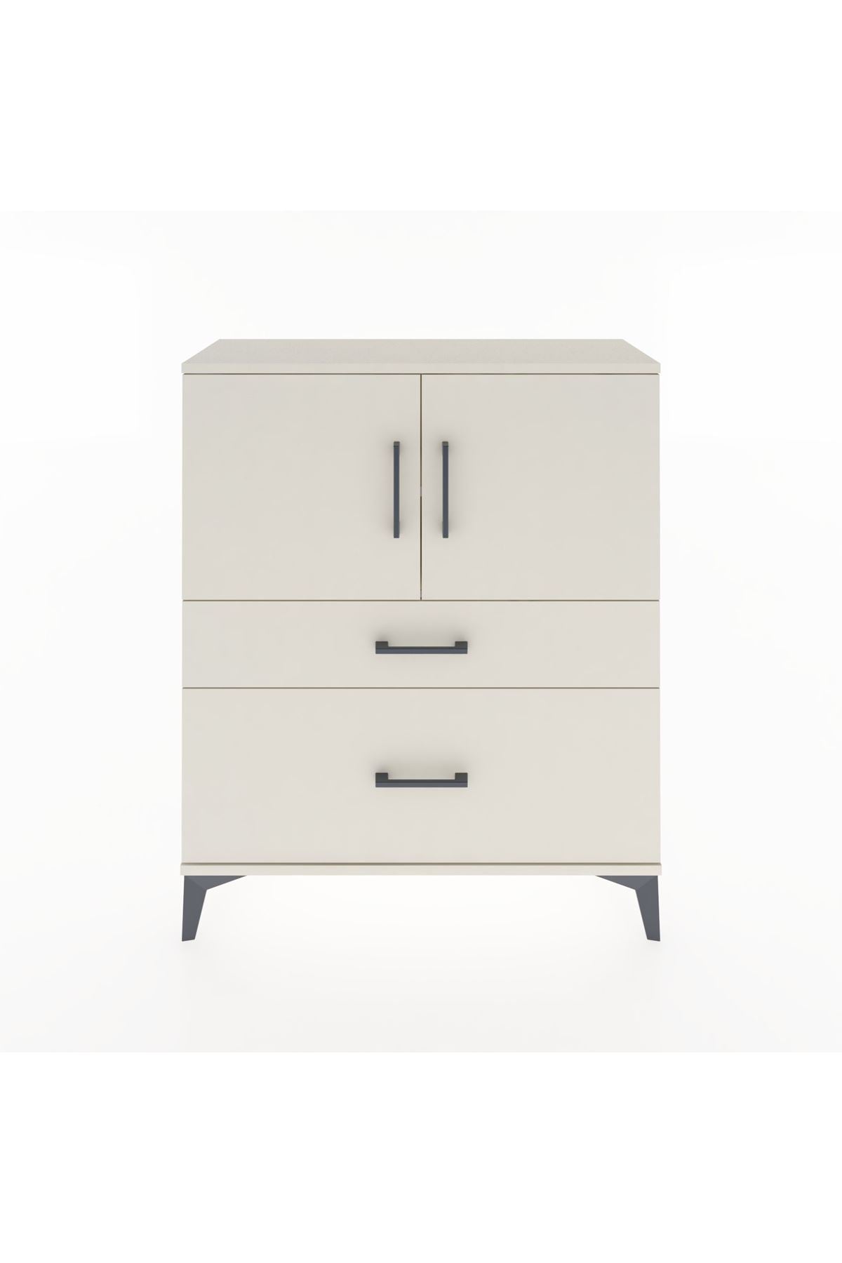 Arges Şifonyer 2 Raflı 2 Çekmeceli 2 Kapaklı 88x30x106 - S05M011V1A