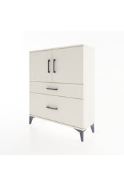 Arges Şifonyer 2 Raflı 2 Çekmeceli 2 Kapaklı 88x30x106 - S05M011V1A