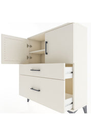 Arges Şifonyer 2 Raflı 2 Çekmeceli 2 Kapaklı 88x30x106 - S05M011V1A