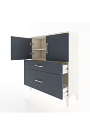 Arges Şifonyer 2 Raflı 2 Çekmeceli 2 Kapaklı 88x30x106 - S05M011V2A