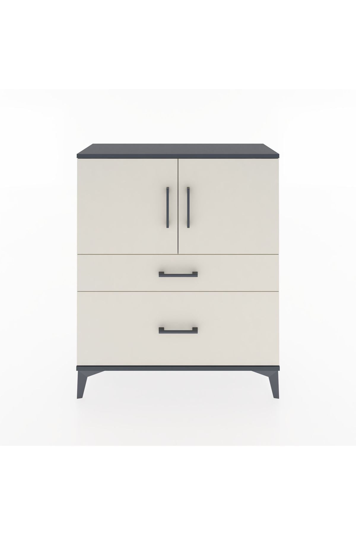 Arges Şifonyer 2 Raflı 2 Çekmeceli 2 Kapaklı 88x30x106 - S05M011V4A