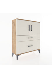 Arges Şifonyer 2 Raflı 2 Çekmeceli 2 Kapaklı 88x30x106 - S05M011V7A