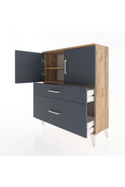 Arges Şifonyer 2 Raflı 2 Çekmeceli 2 Kapaklı 88x30x106 - S05M011V8A