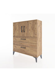 Arges Şifonyer 2 Raflı 2 Çekmeceli 2 Kapaklı 88x30x106 - S05M011V9A
