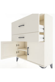 Arges Şifonyer Tek Raflı 2 Çekmeceli 2 Kapaklı 88x30x106 - S05M012V1A