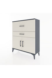 Arges Şifonyer Tek Raflı 2 Çekmeceli 2 Kapaklı 88x30x106 - S05M012V4A