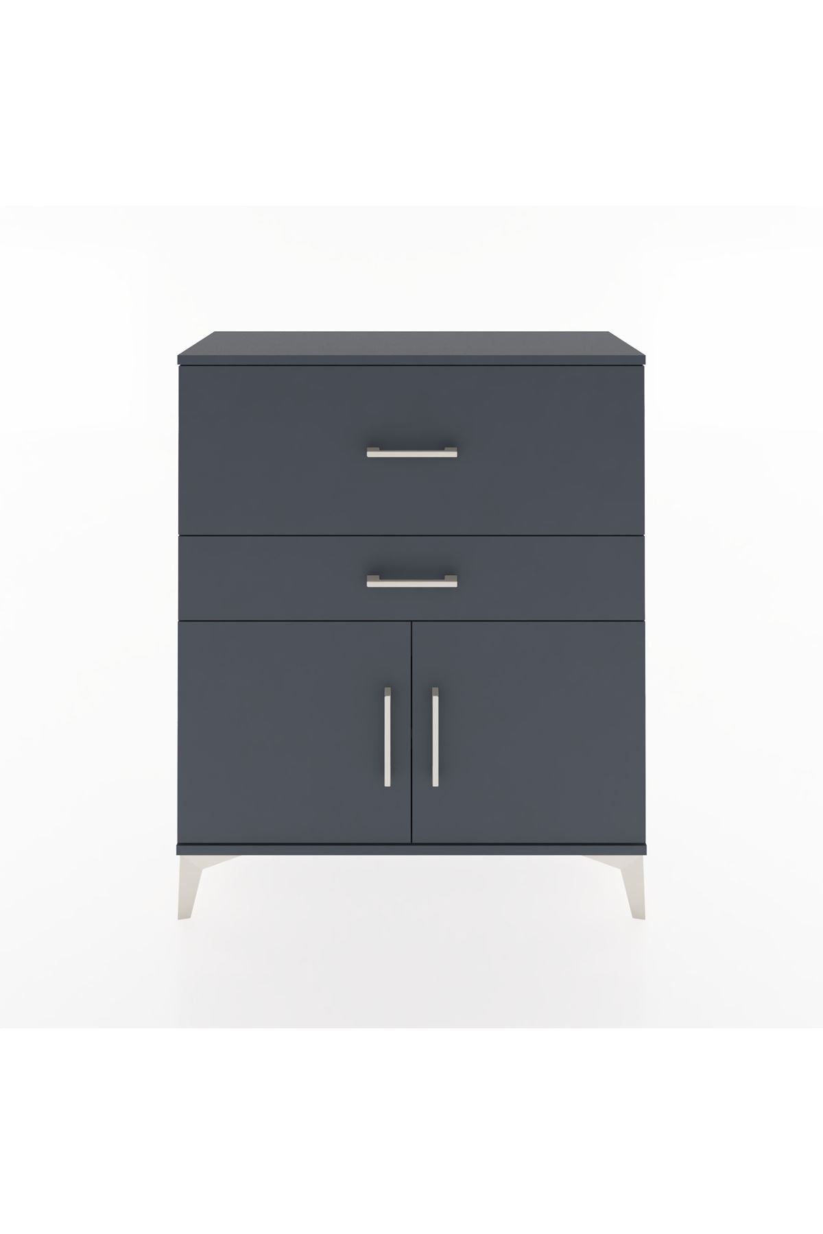 Arges Şifonyer Tek Raflı 2 Çekmeceli 2 Kapaklı 88x30x106 - S05M012V5A
