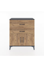 Arges Şifonyer Tek Raflı 2 Çekmeceli 2 Kapaklı 88x30x106 - S05M012V6A