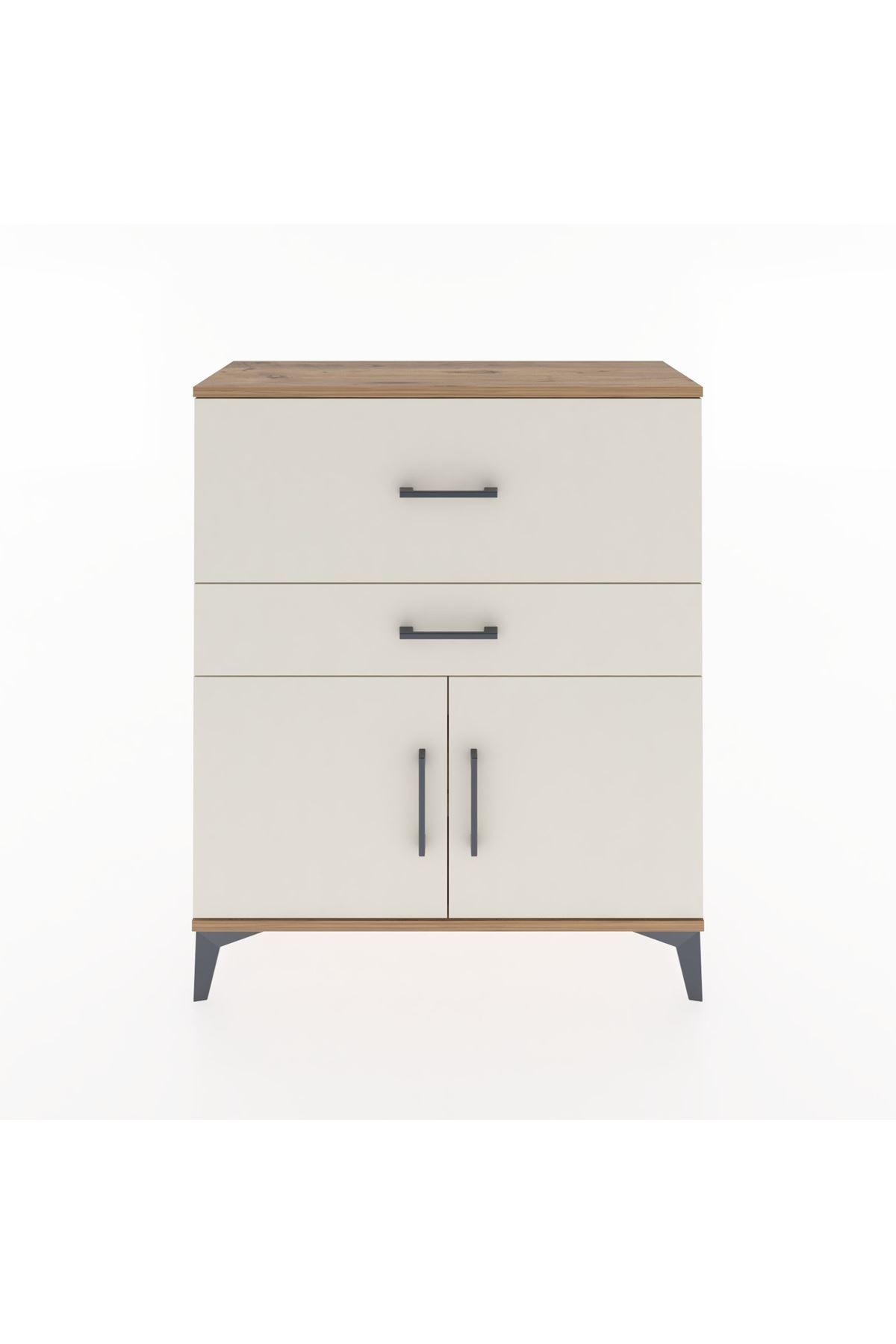 Arges Şifonyer Tek Raflı 2 Çekmeceli 2 Kapaklı 88x30x106 - S05M012V7A