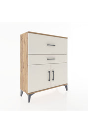 Arges Şifonyer Tek Raflı 2 Çekmeceli 2 Kapaklı 88x30x106 - S05M012V7A
