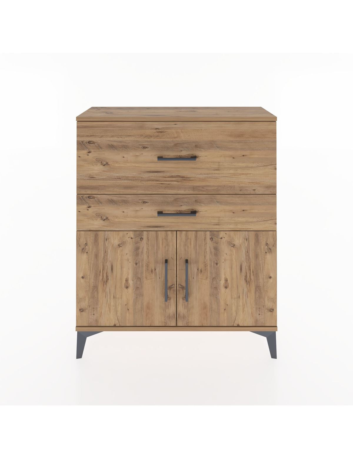 Arges Şifonyer Tek Raflı 2 Çekmeceli 2 Kapaklı 88x30x106 - S05M012V9A