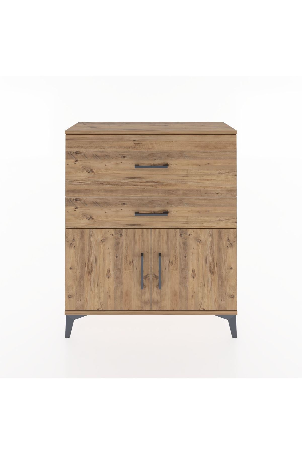 Arges Şifonyer Tek Raflı 2 Çekmeceli 2 Kapaklı 88x30x106 - S05M012V9A