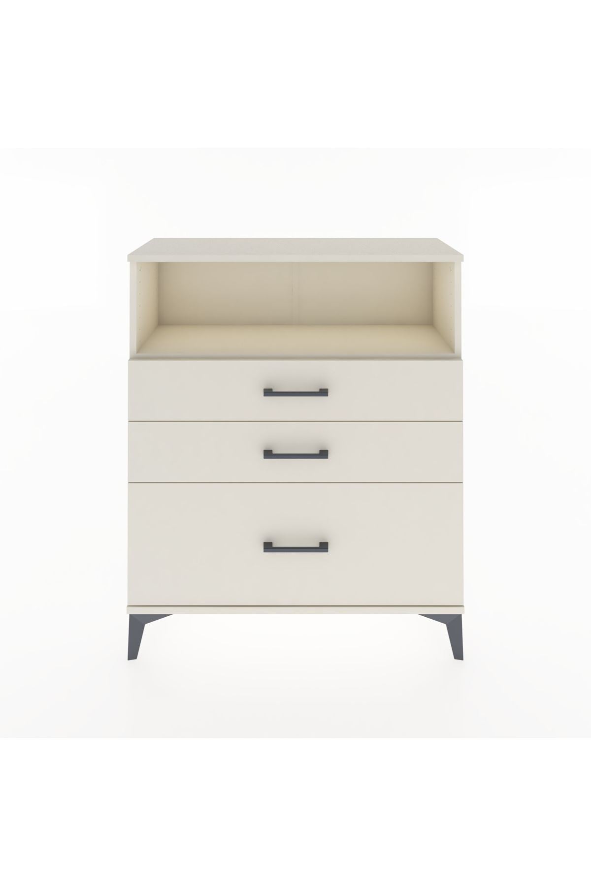 Arges Şifonyer Tek Raflı 3 Çekmeceli 88x30x106 - S05M013V1A