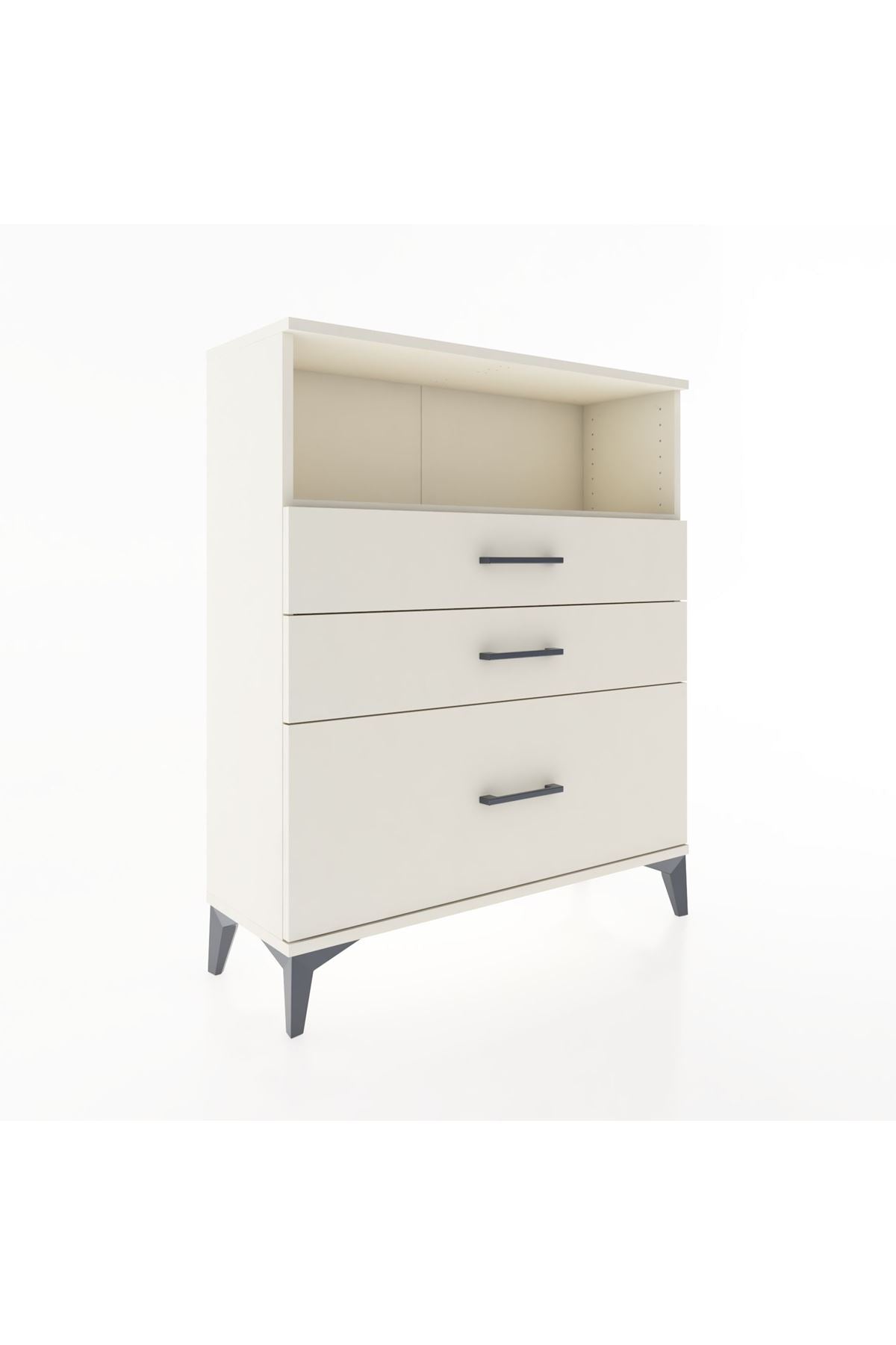 Arges Şifonyer Tek Raflı 3 Çekmeceli 88x30x106 - S05M013V1A
