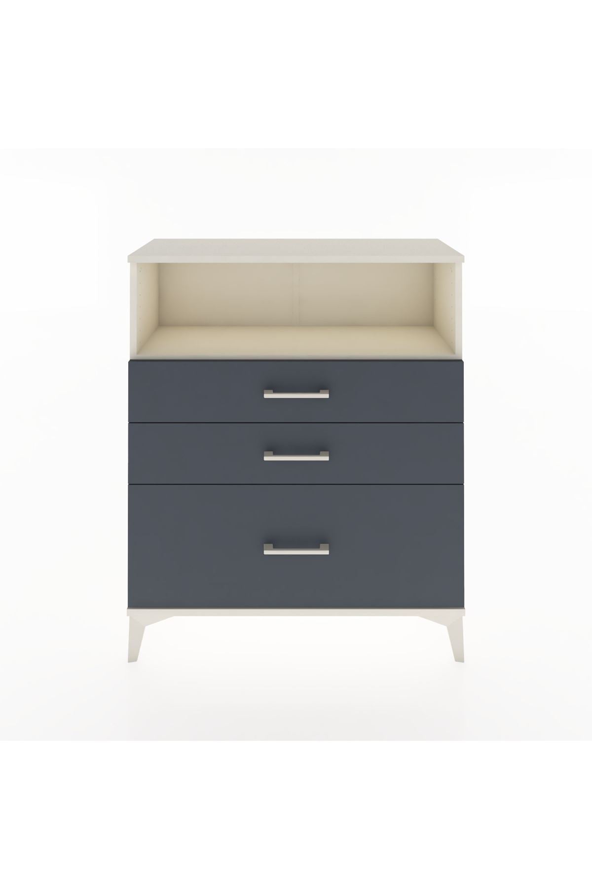 Arges Şifonyer Tek Raflı 3 Çekmeceli 88x30x106 - S05M013V2A