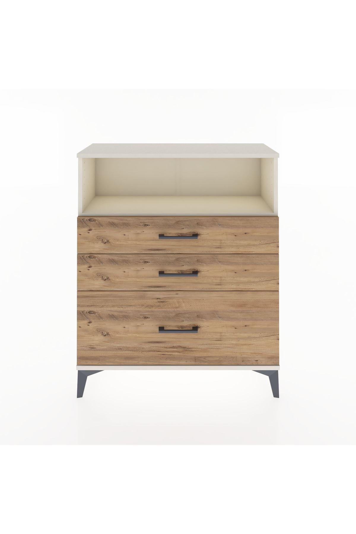 Arges Şifonyer Tek Raflı 3 Çekmeceli 88x30x106 - S05M013V3A