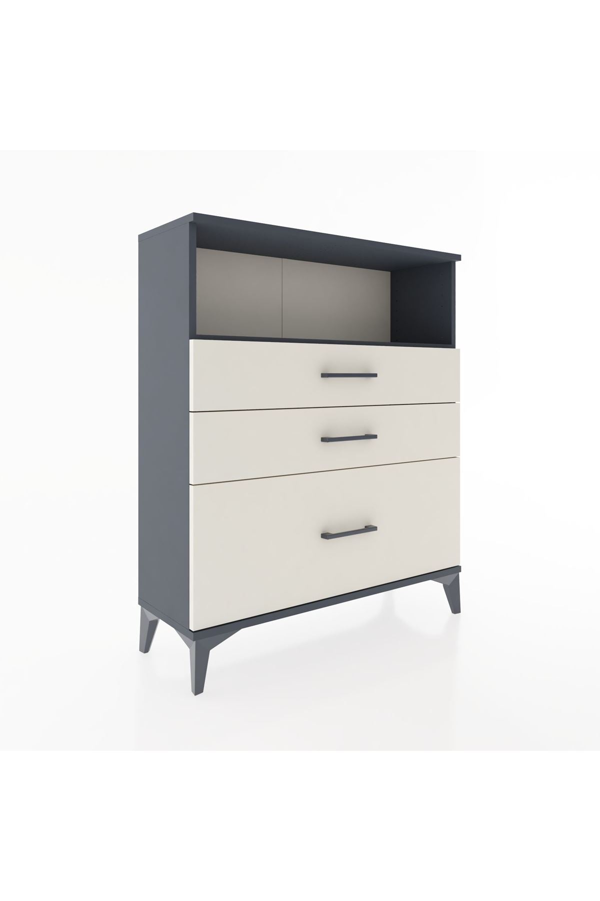Arges Şifonyer Tek Raflı 3 Çekmeceli 88x30x106 - S05M013V4A