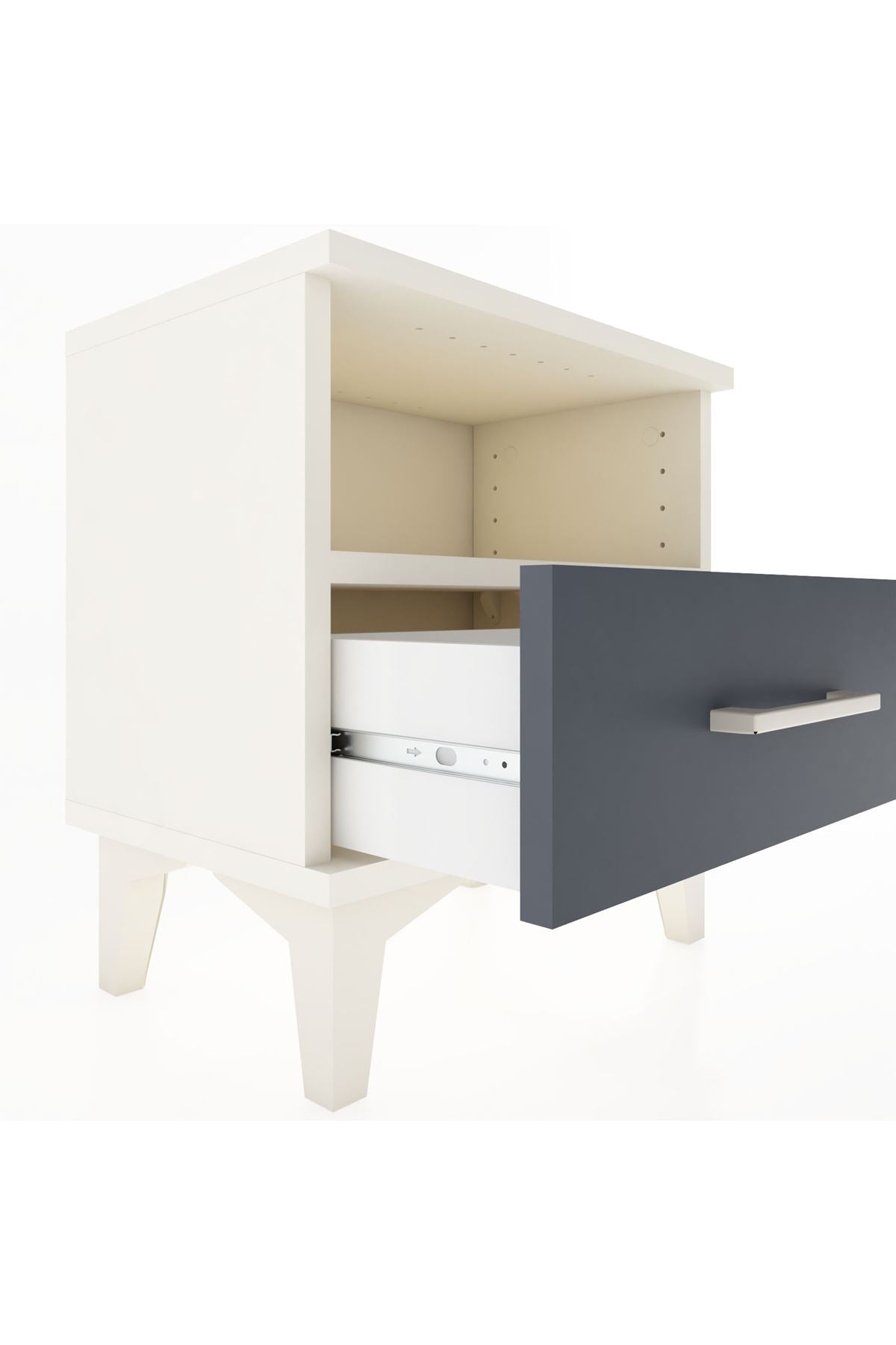 Arges Komodin Tek Raflı Tek Çekmeceli 44x30x48 - S06M004V2A
