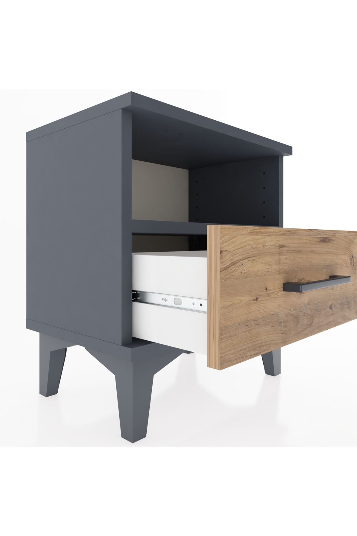 Arges Komodin Tek Raflı Tek Çekmeceli 44x30x48 - S06M004V6A