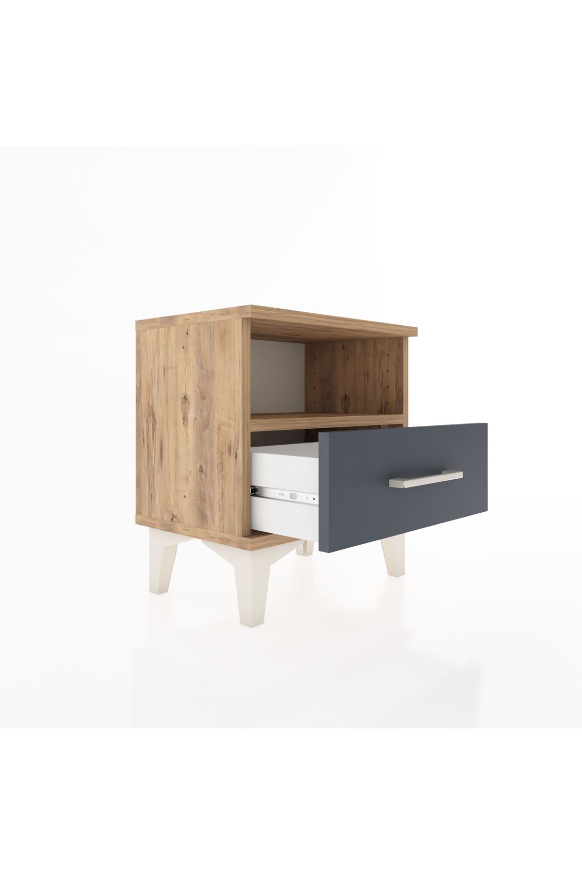 Arges Komodin Tek Raflı Tek Çekmeceli 44x30x48 - S06M004V8A