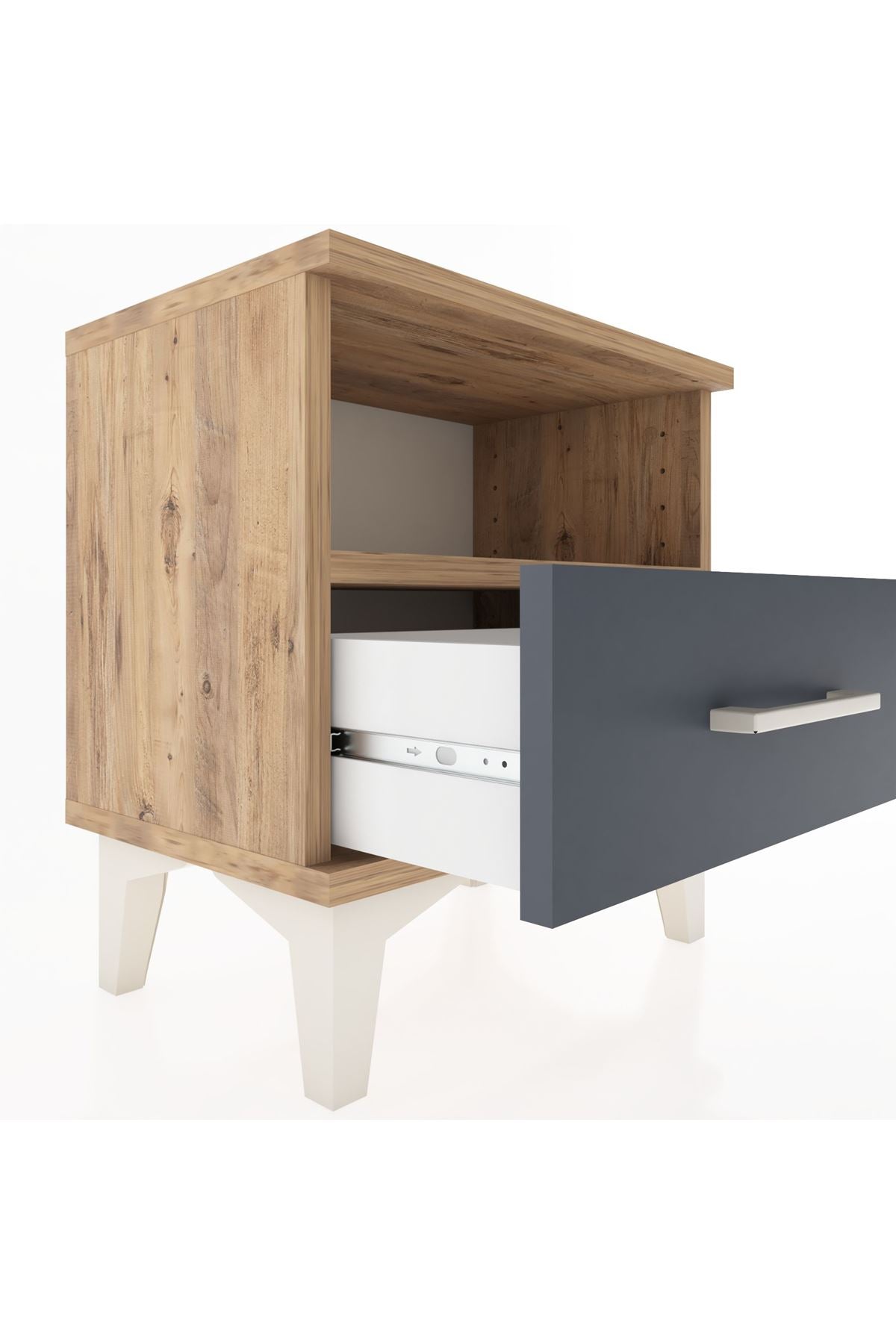 Arges Komodin Tek Raflı Tek Çekmeceli 44x30x48 - S06M004V8A