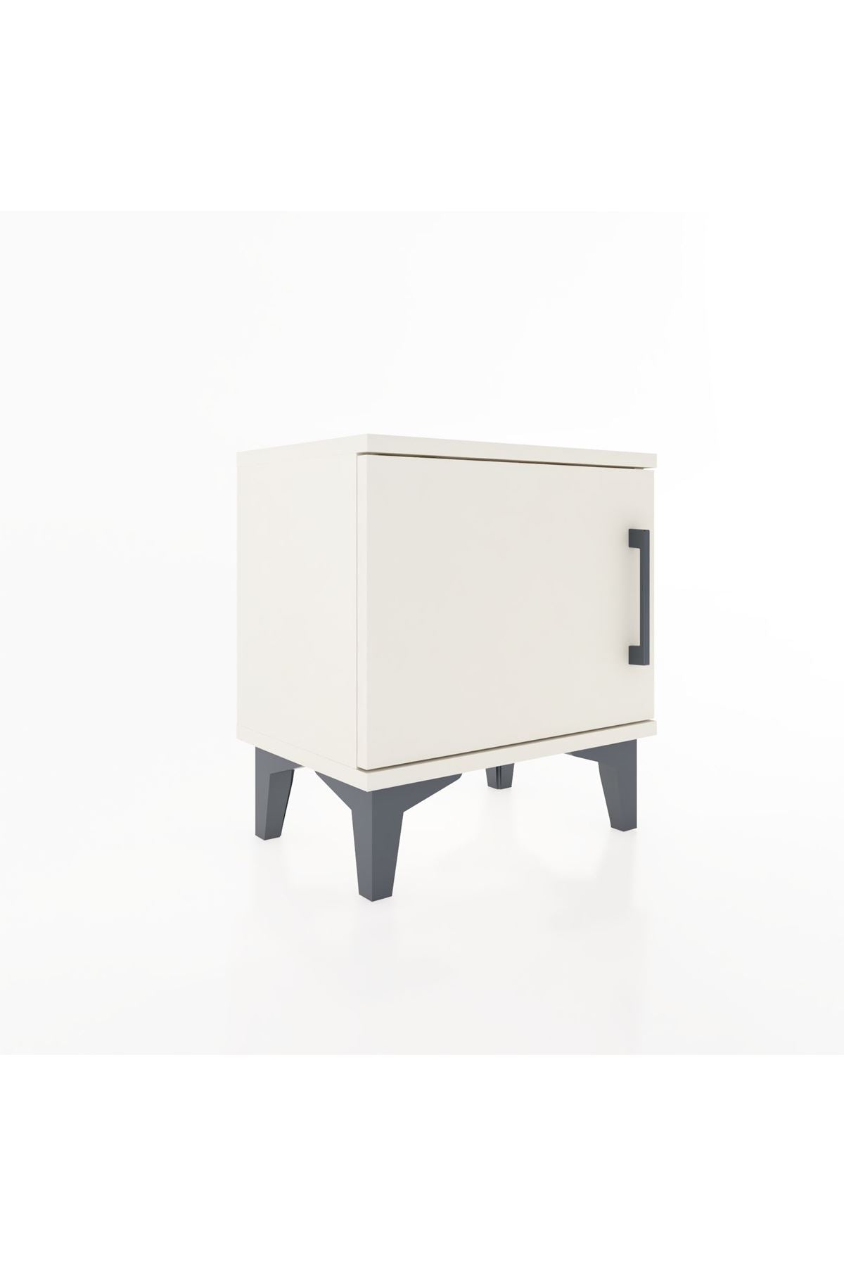 Arges Komodin Tek Raflı Tek Kapaklı 44x30x48 - S06M006V1A