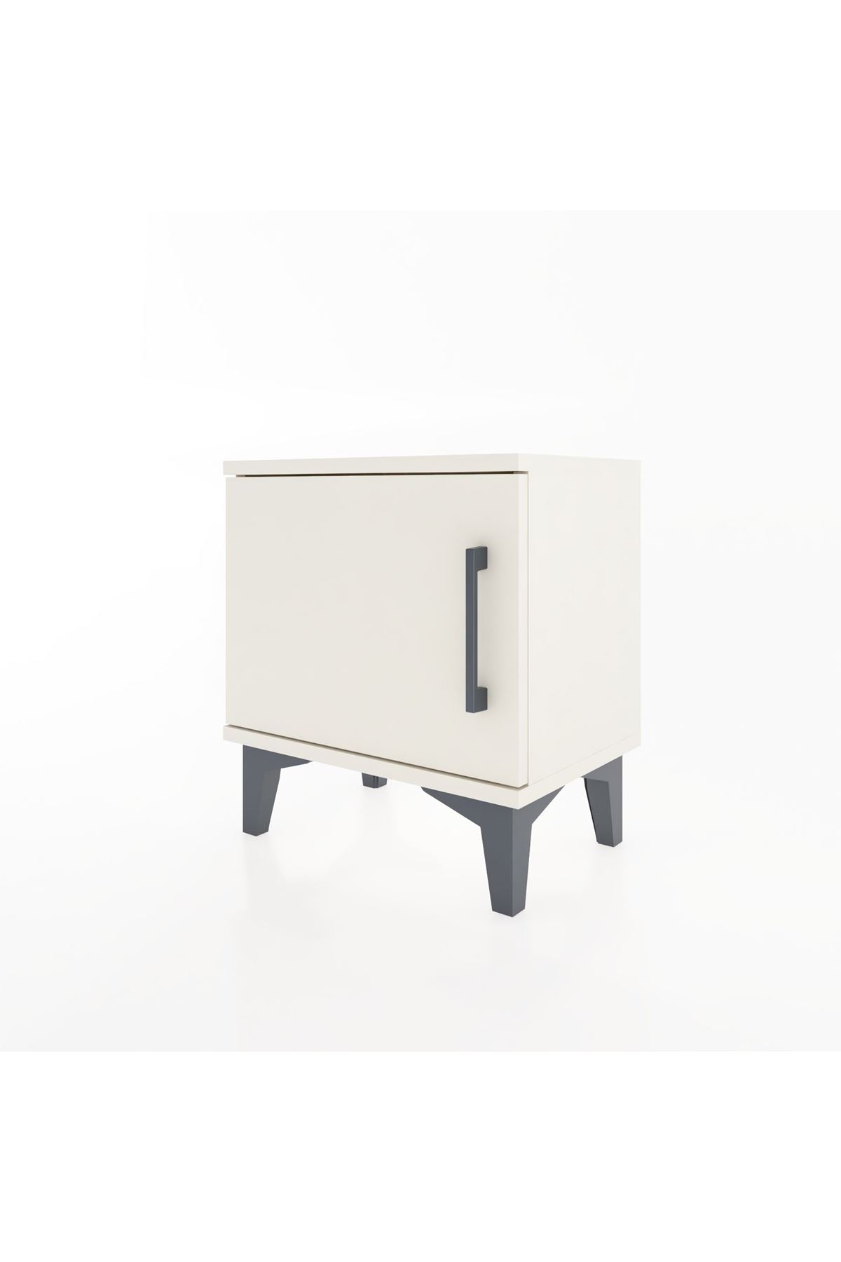 Arges Komodin Tek Raflı Tek Kapaklı 44x30x48 - S06M006V1A