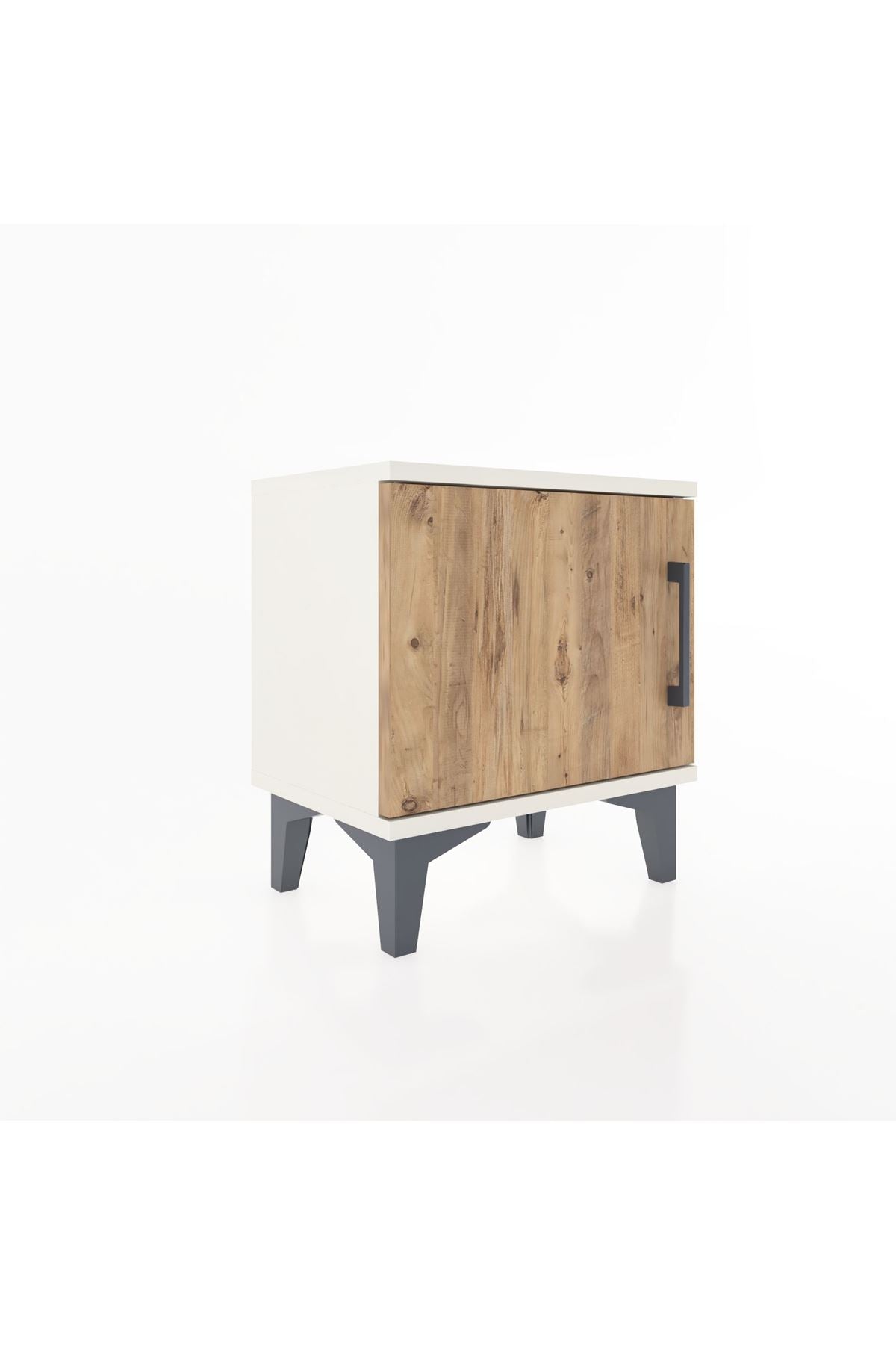Arges Komodin Tek Raflı Tek Kapaklı 44x30x48 - S06M006V3A