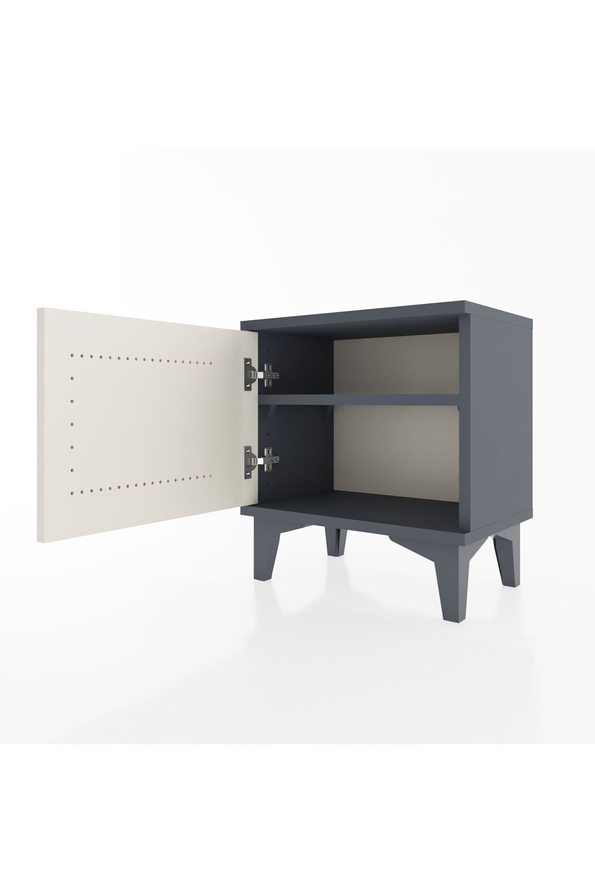 Arges Komodin Tek Raflı Tek Kapaklı 44x30x48 - S06M006V4A
