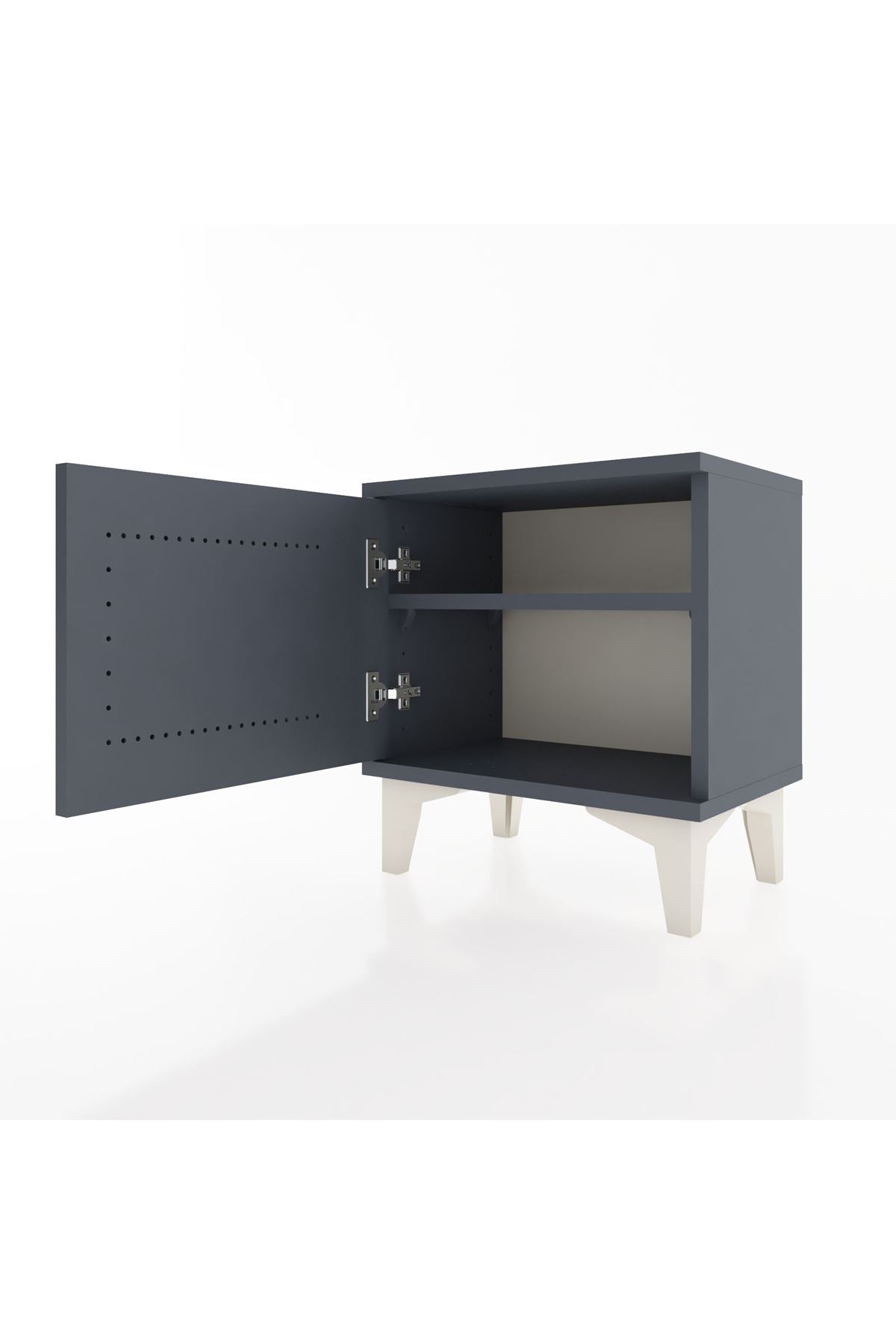 Arges Komodin Tek Raflı Tek Kapaklı 44x30x48 - S06M006V5A