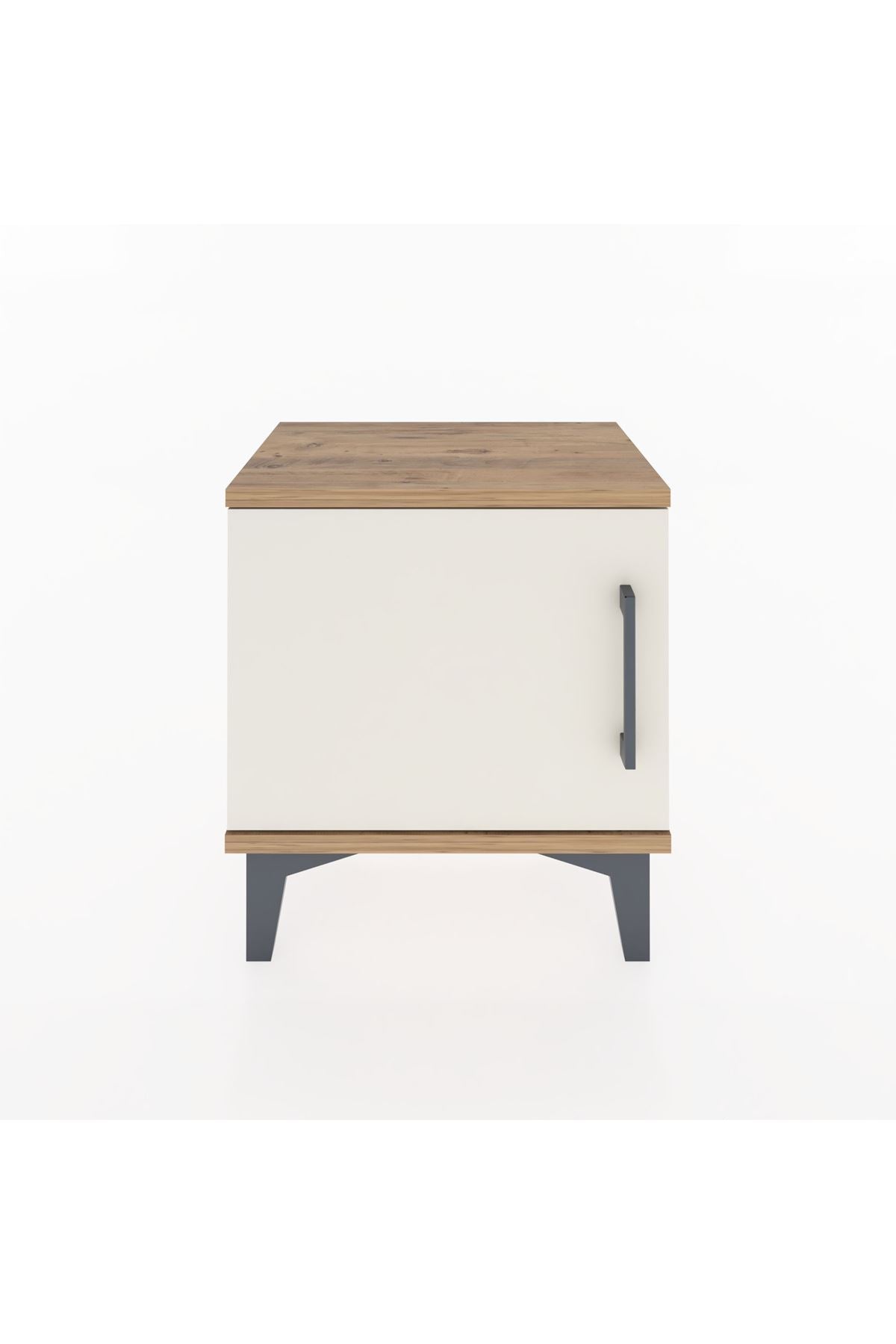 Arges Komodin Tek Raflı Tek Kapaklı 44x30x48 - S06M006V7A