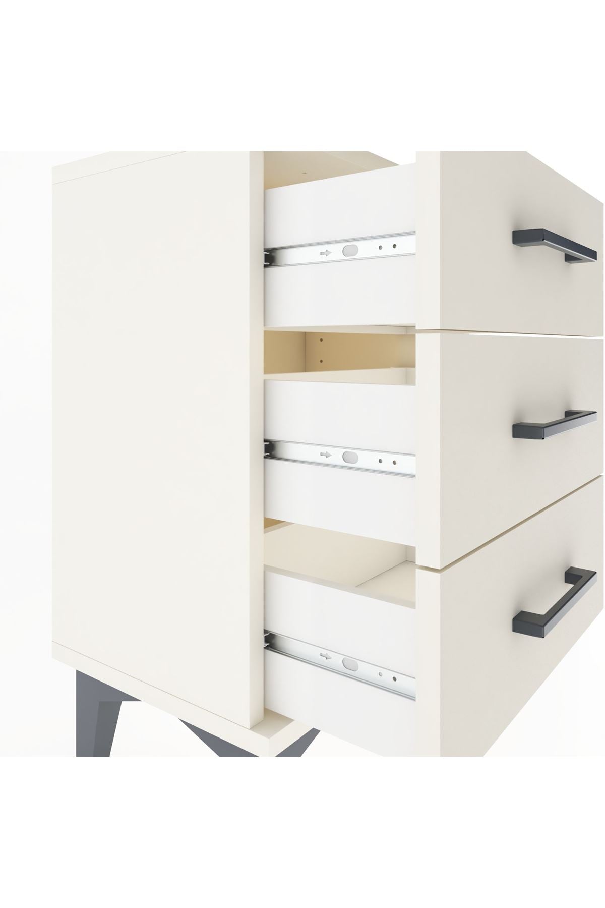 Arges Komodin 3 Çekmeceli 44x30x64 - S07M001V1A