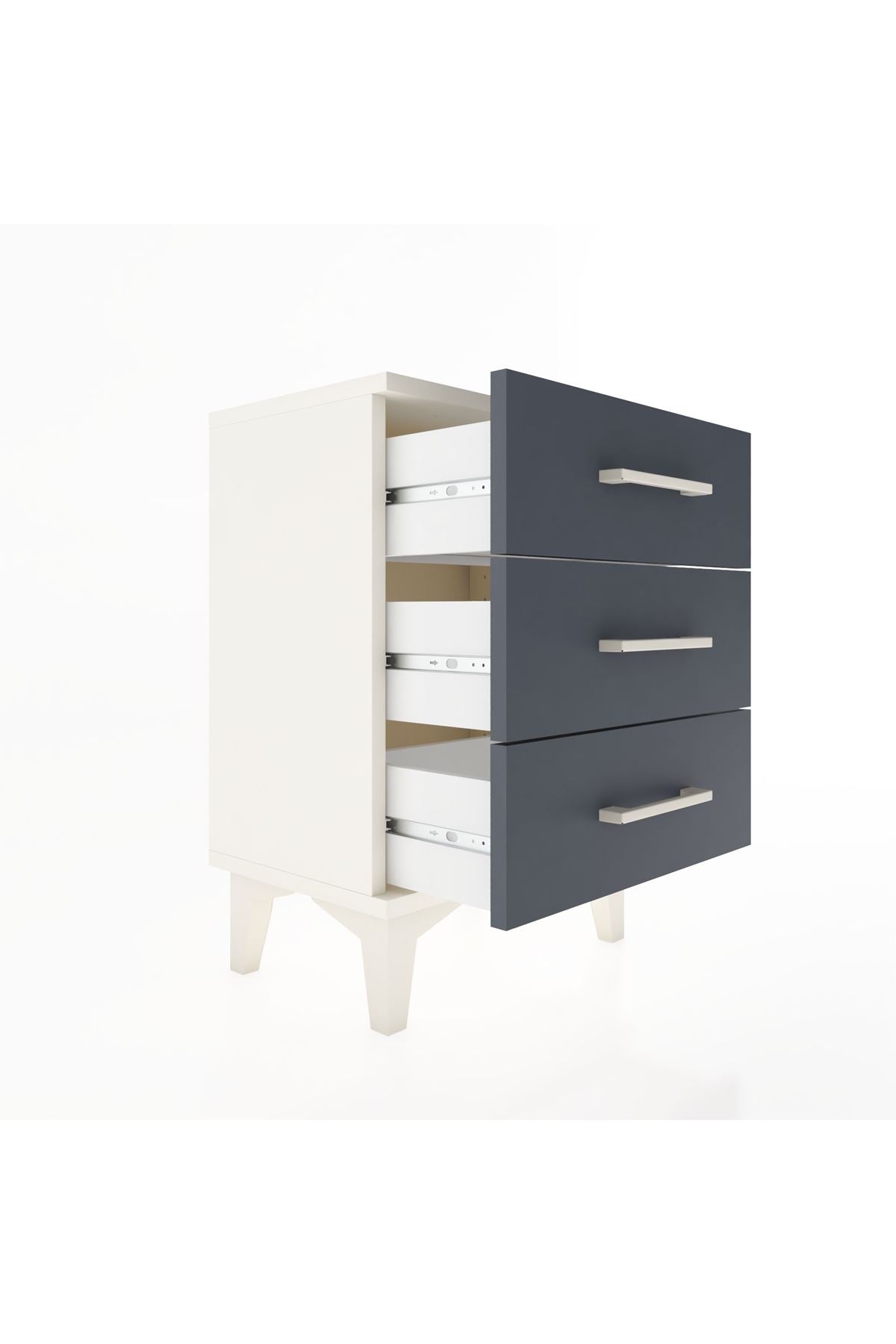 Arges Komodin 3 Çekmeceli 44x30x64 - S07M001V2A