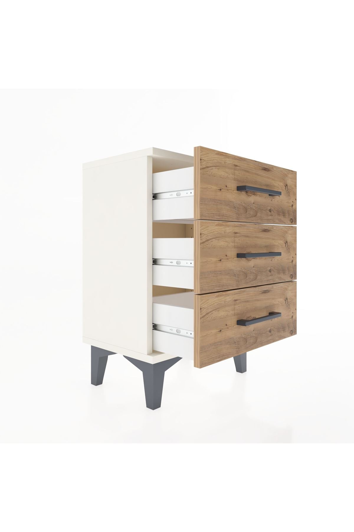 Arges Komodin 3 Çekmeceli 44x30x64 - S07M001V3A