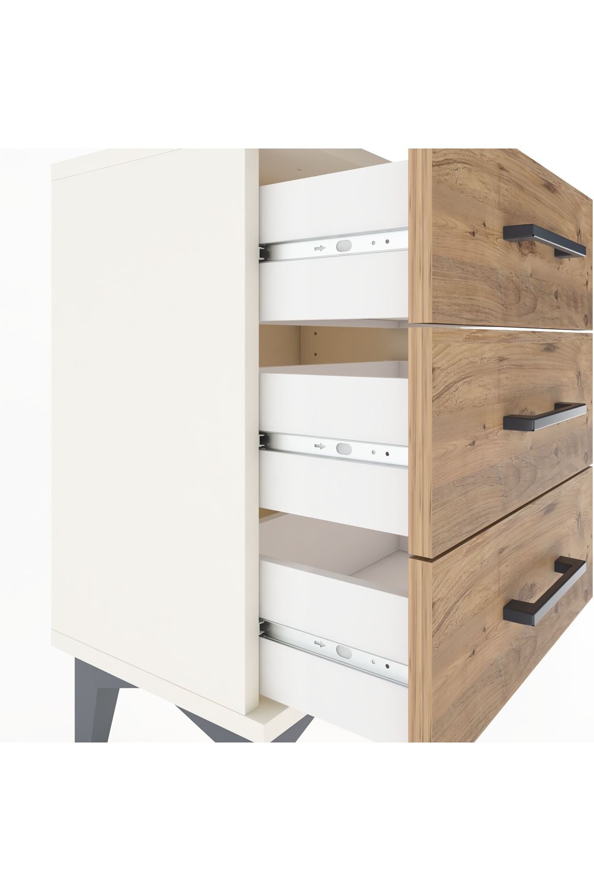 Arges Komodin 3 Çekmeceli 44x30x64 - S07M001V3A