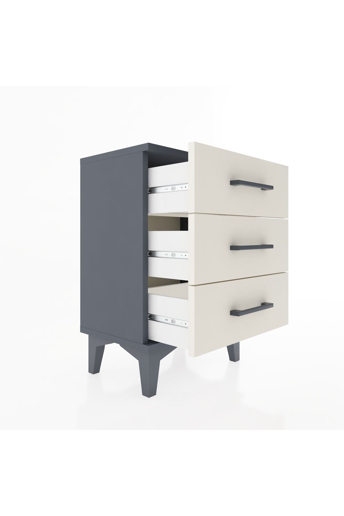 Arges Komodin 3 Çekmeceli 44x30x64 - S07M001V4A
