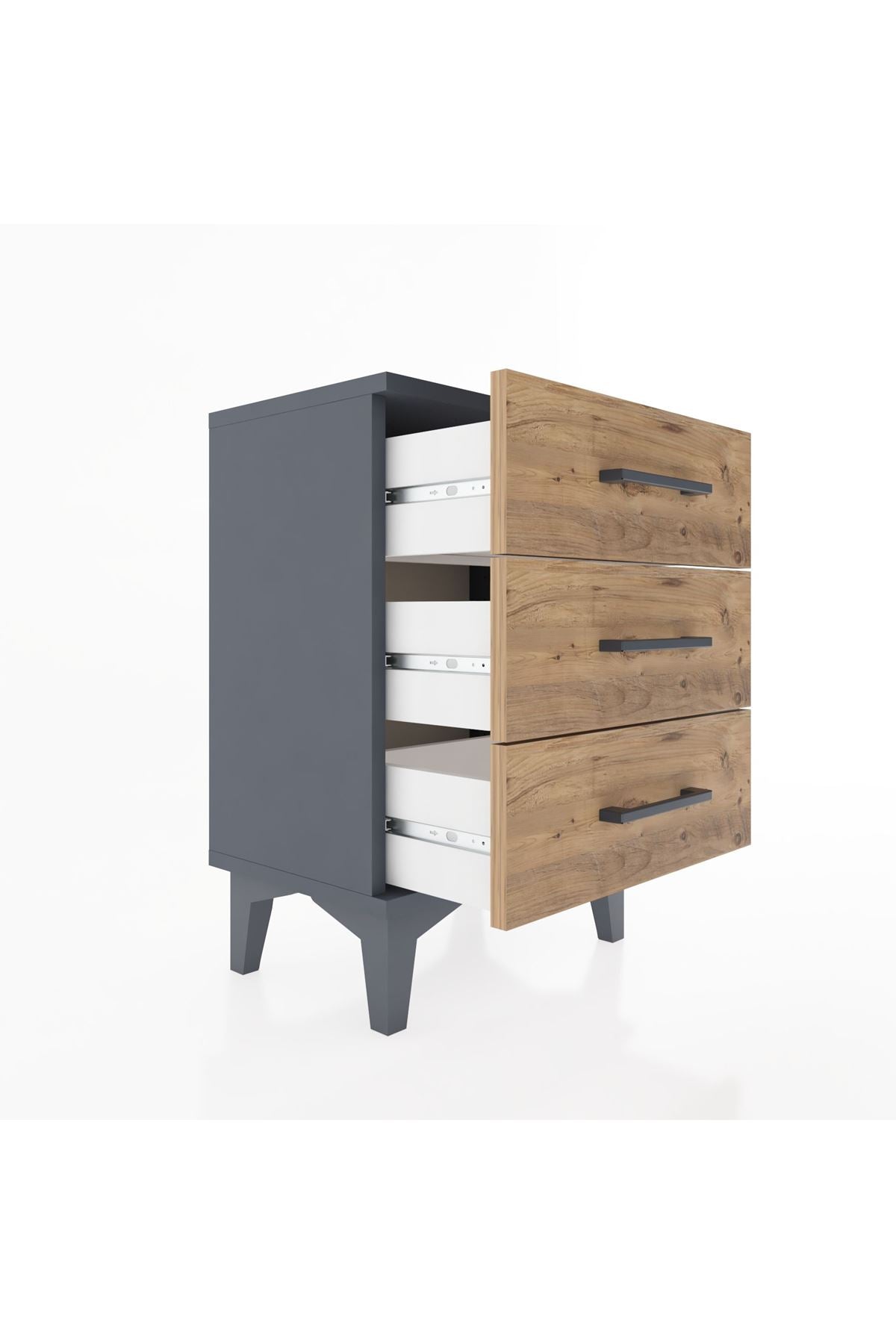 Arges Komodin 3 Çekmeceli 44x30x64 - S07M001V6A