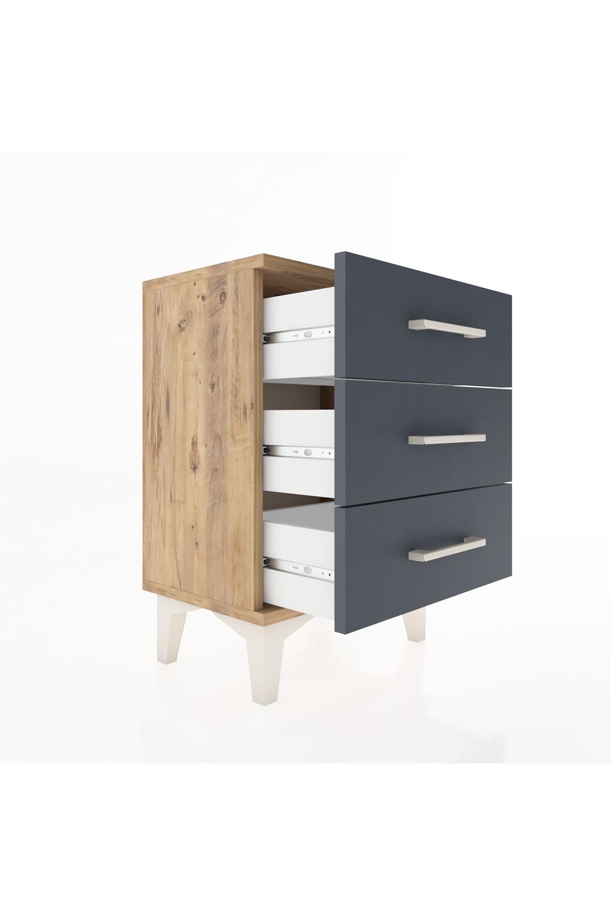 Arges Komodin 3 Çekmeceli 44x30x64 - S07M001V8A