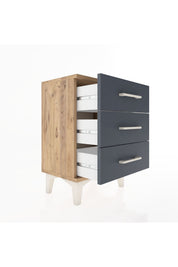 Arges Komodin 3 Çekmeceli 44x30x64 - S07M001V8A