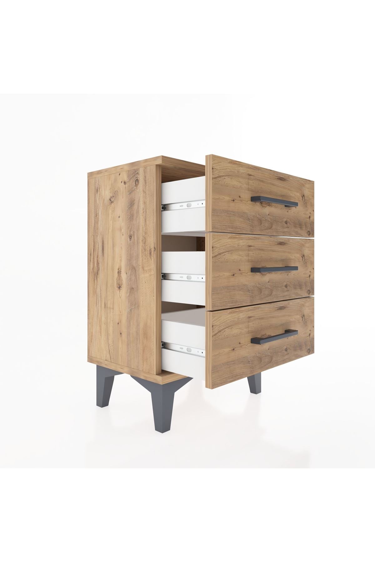 Arges Komodin 3 Çekmeceli 44x30x64 - S07M001V9A