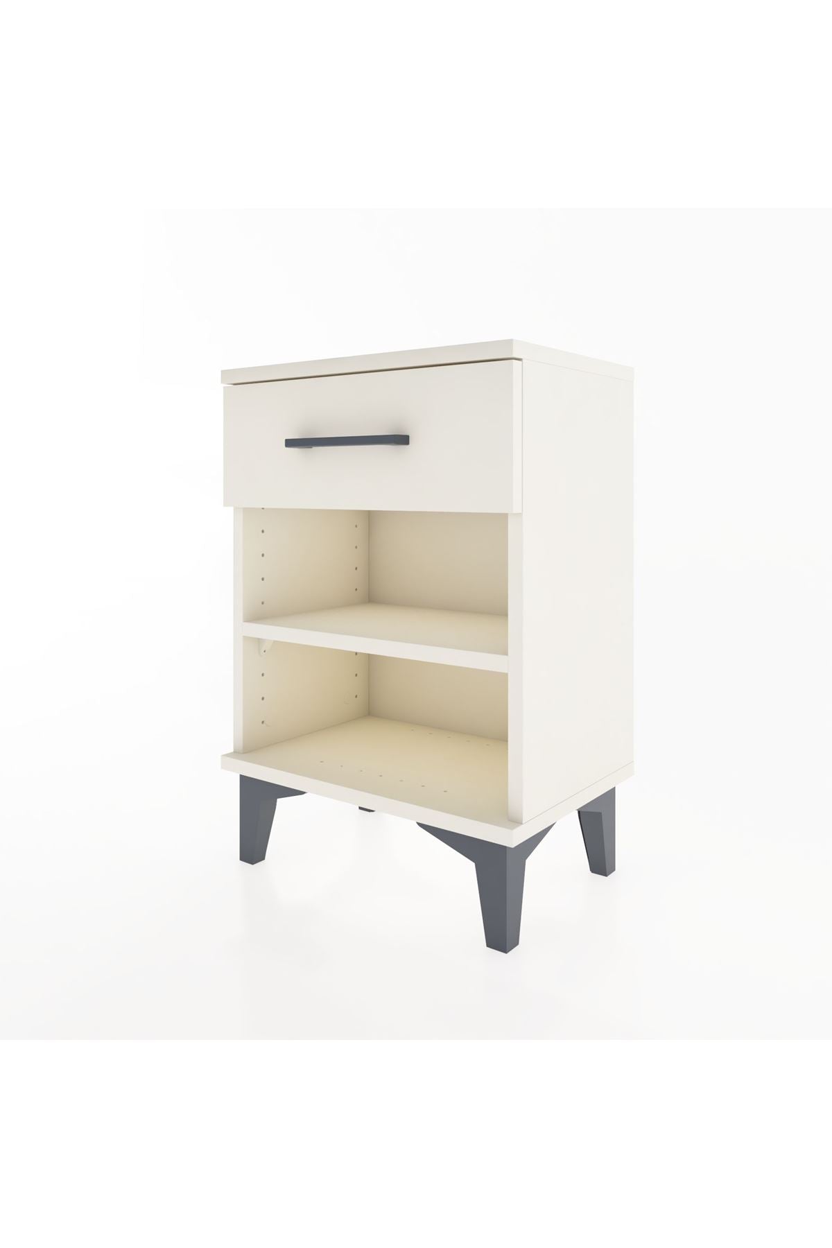 Arges Komodin Tek Raflı Tek Çekmeceli 44x30x64 - S07M003V1A