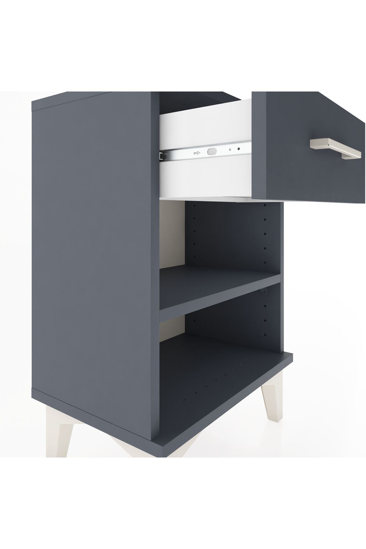 Arges Komodin Tek Raflı Tek Çekmeceli 44x30x64 - S07M003V5A