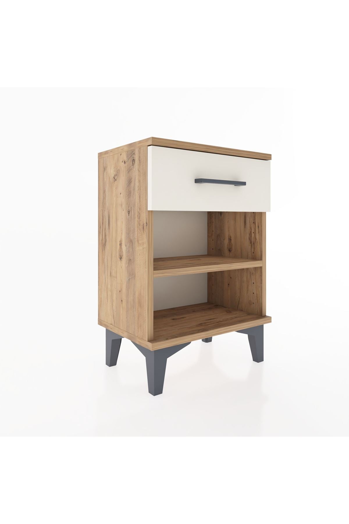 Arges Komodin Tek Raflı Tek Çekmeceli 44x30x64 - S07M003V7A